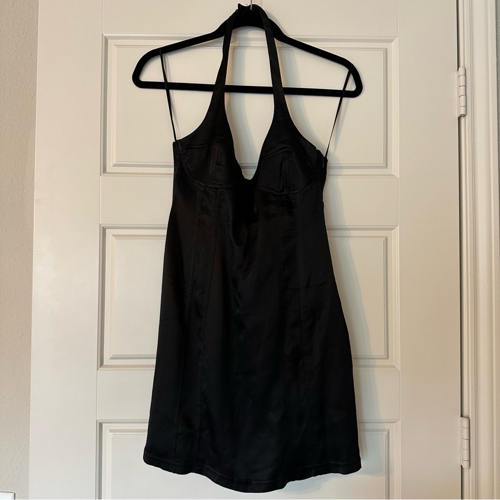 NWT Zara bustier halter mini dress